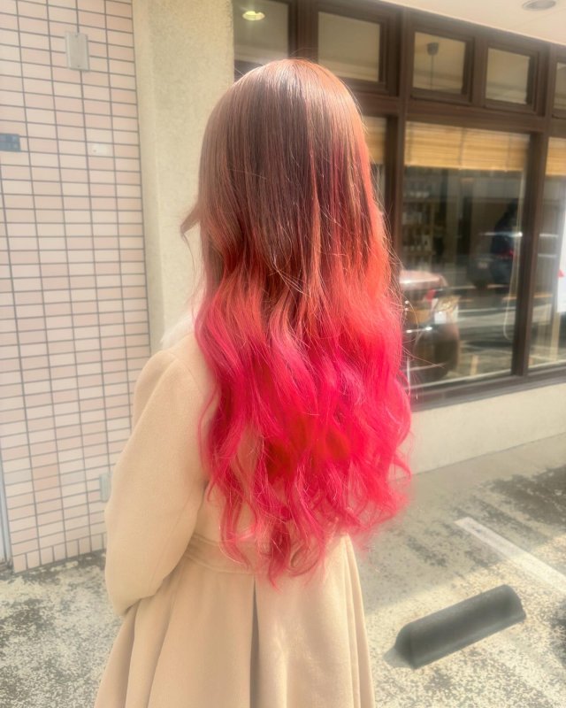 ピンクグラデーション