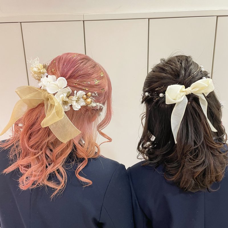 卒業式ヘアセット