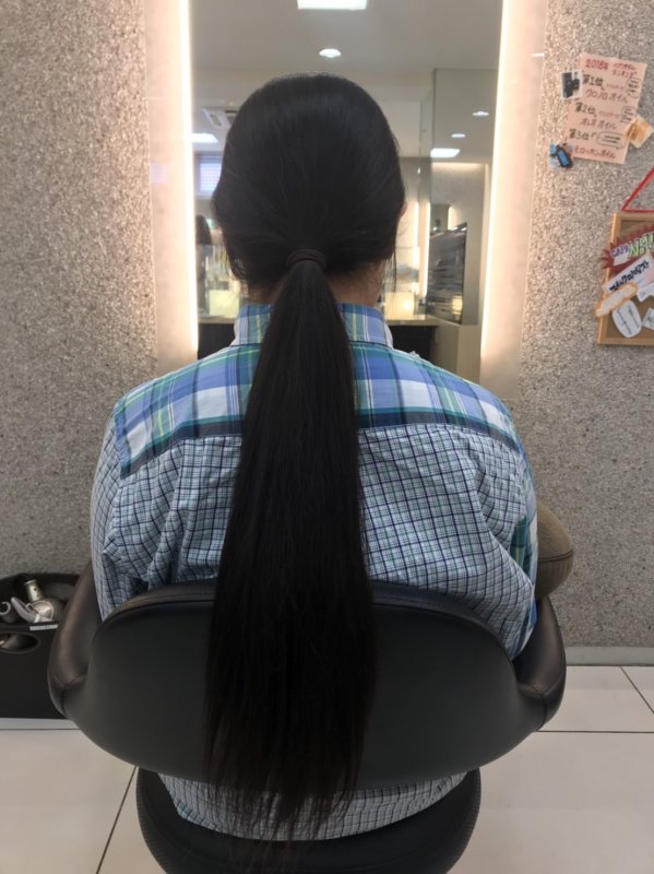 ヘアドネーション希望のお客様