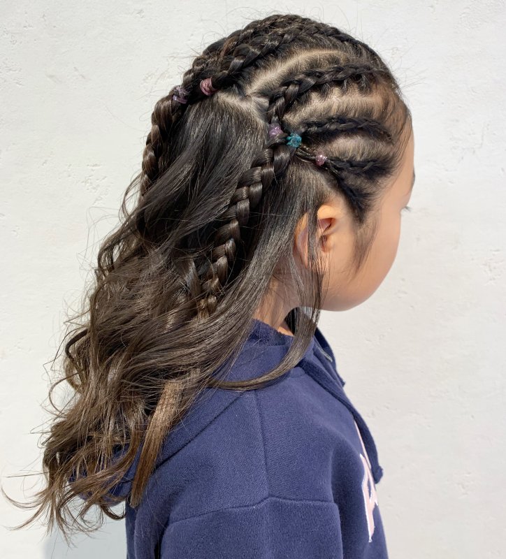 #キッズダンスのヘアセット