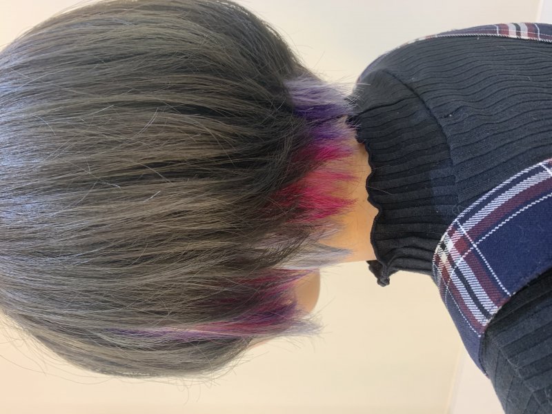 ショートでもインナーカラー