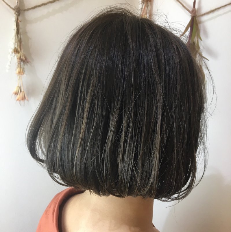 まるっとボブとグレージュ