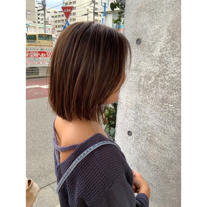 【 伸ばしかけボブ 】