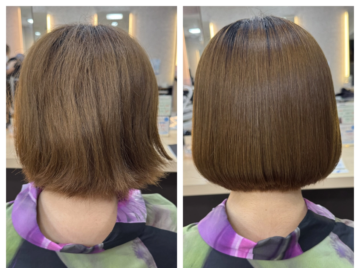 縮毛矯正before→after