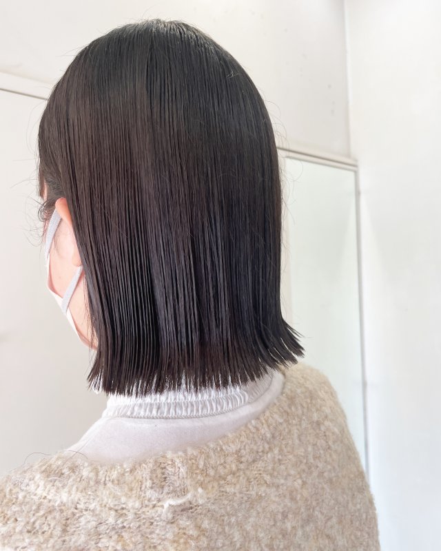 切りっぱなしボブ