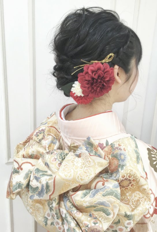 藤田のアレンジブログ★振袖アップ★