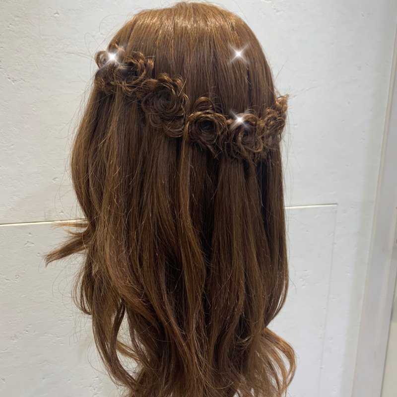 【フラワーハーフアップ☆】