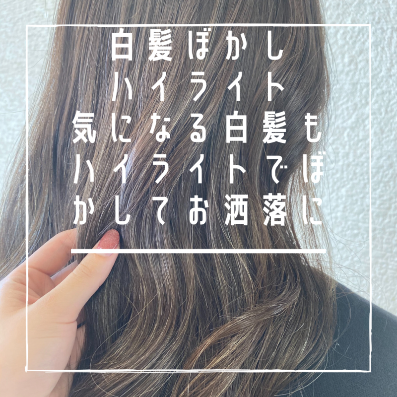 白髪ぼかしハイライト✨