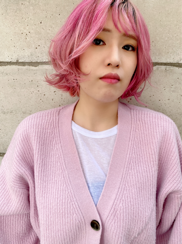 Pink hair