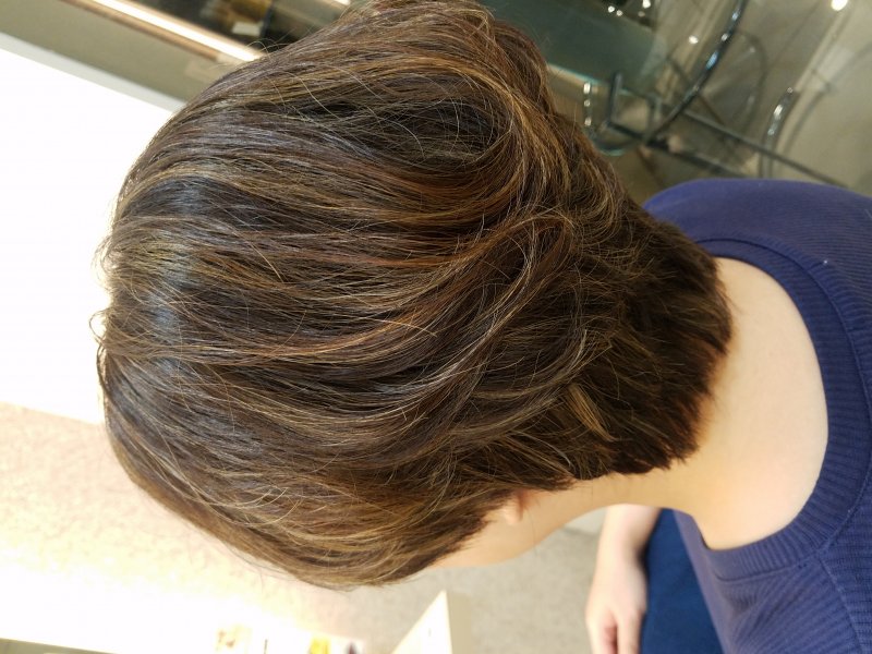 大人女性のコントラストハイライト
