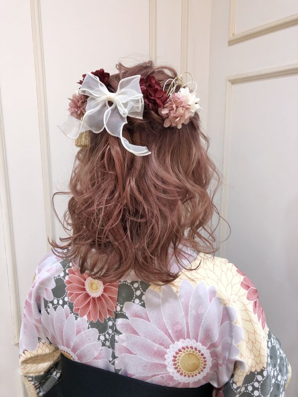 yuuka☆袴着付け　ハーフアップ