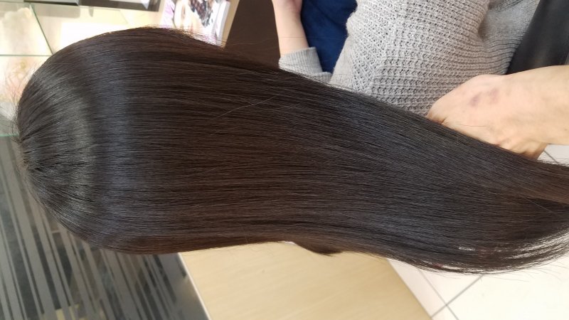 黒染めじゃない暗髪