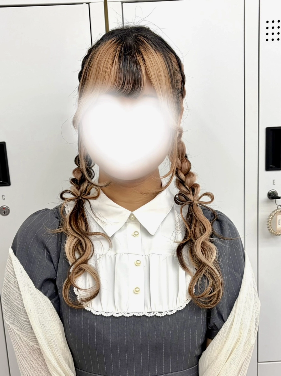 Kアリーナ横浜のライブ参戦ヘア｜編み込みリボン推し活ヘアメイク