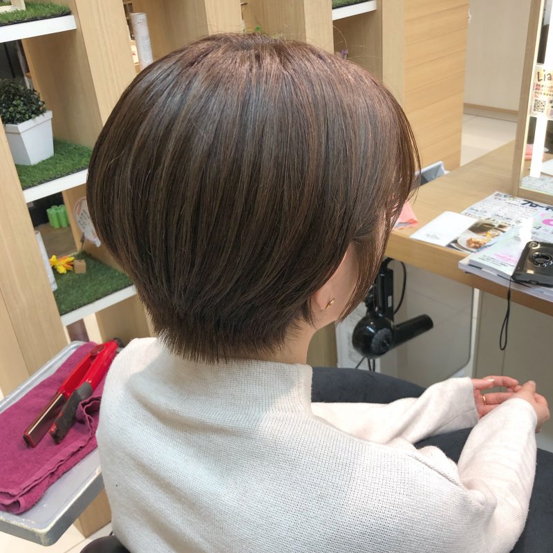 #ハンサムショート×ベージュ