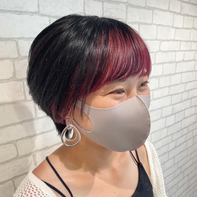 #前髪インナーカラー◎