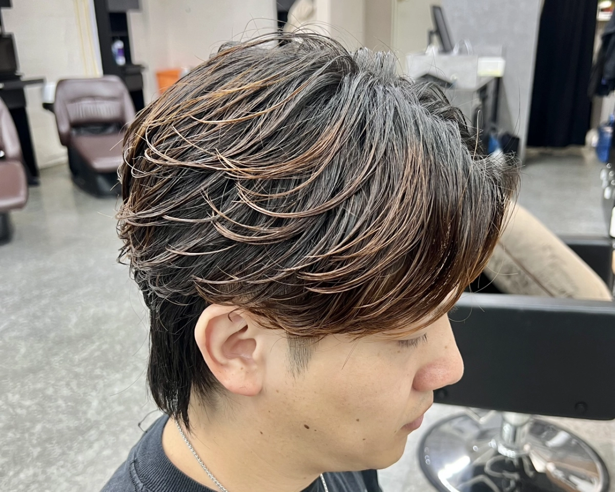 センターパート×フェザーの相性◎