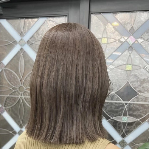 【柔らか艶カラー×早め梅雨対策】カット+艶カラー+極潤うる髪トリートメント¥10,000