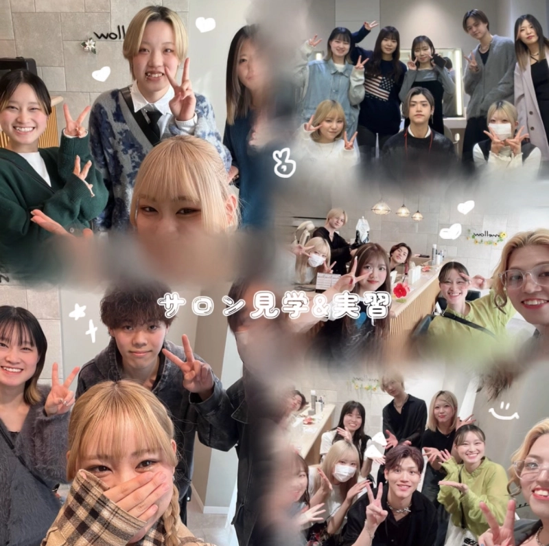 【サロン実習、サロン見学でたくさんの学生の受け入れ沢山してます♪】
