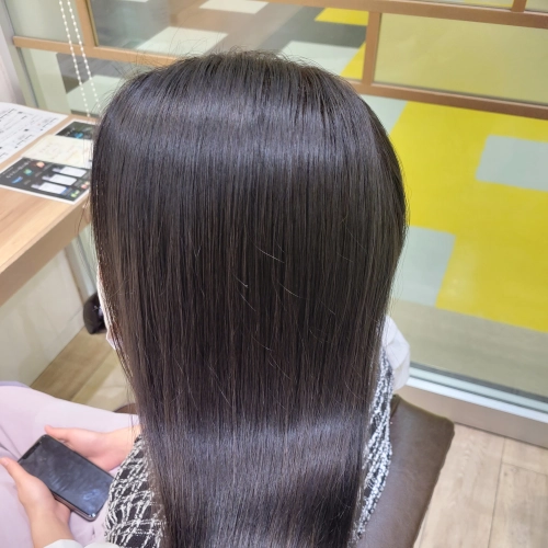 縮毛矯正(前髪、ポイント)　￥５５００～
