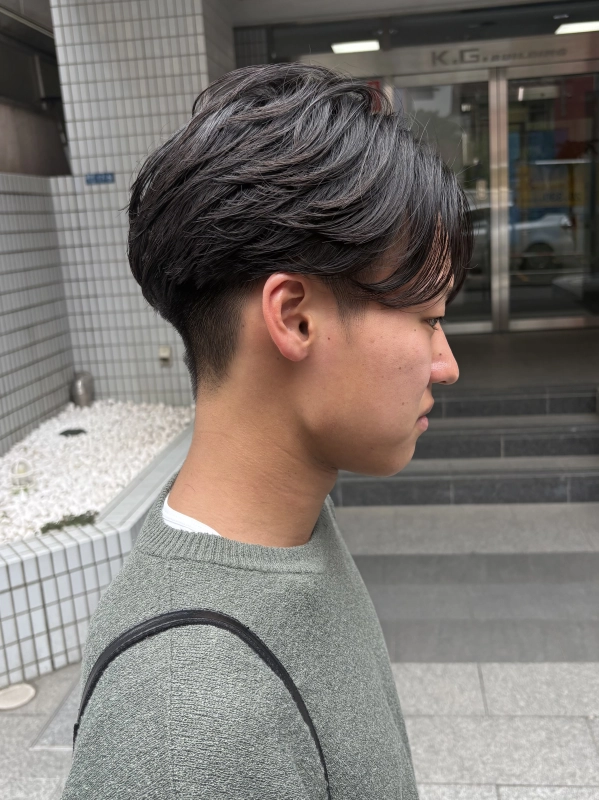 毛流れパーマ