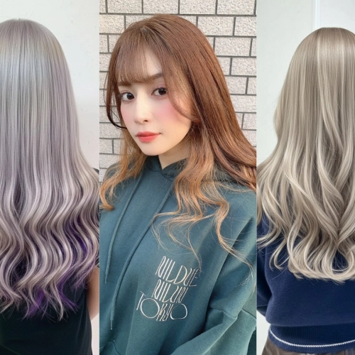 【人気NO.2】【透明感・ブリーチ】カット+ダブルカラー+2種トリートメント　