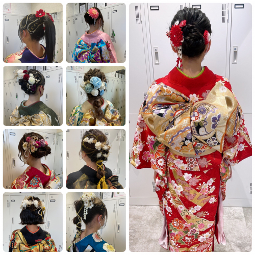 着付け、ヘアアレンジ