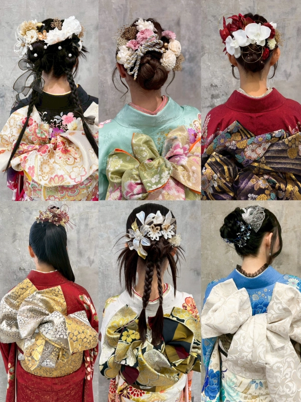 着付け、ヘアアレンジ、メイクも１年生から出来ます！