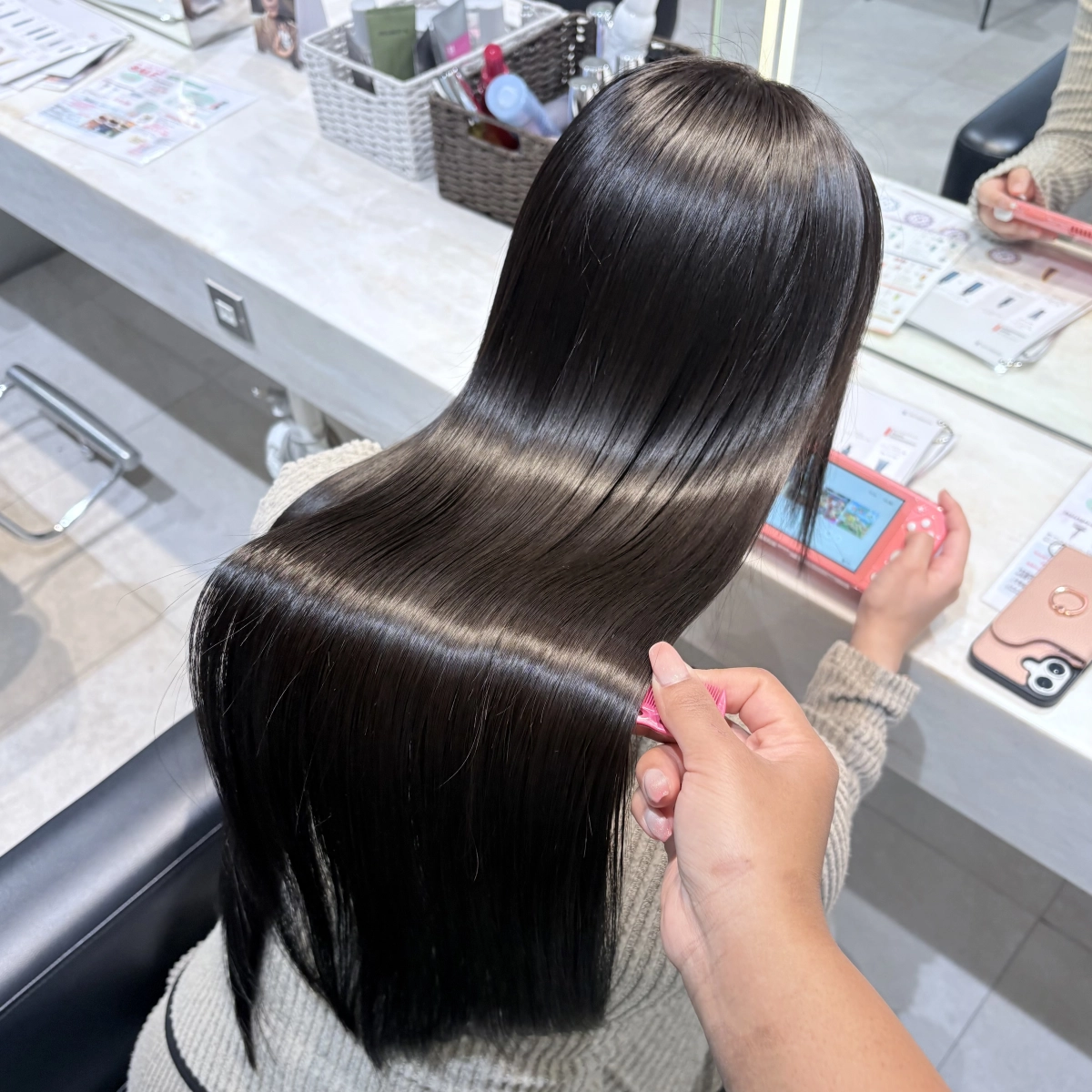 毎日触りたくなる髪質改善ストレート