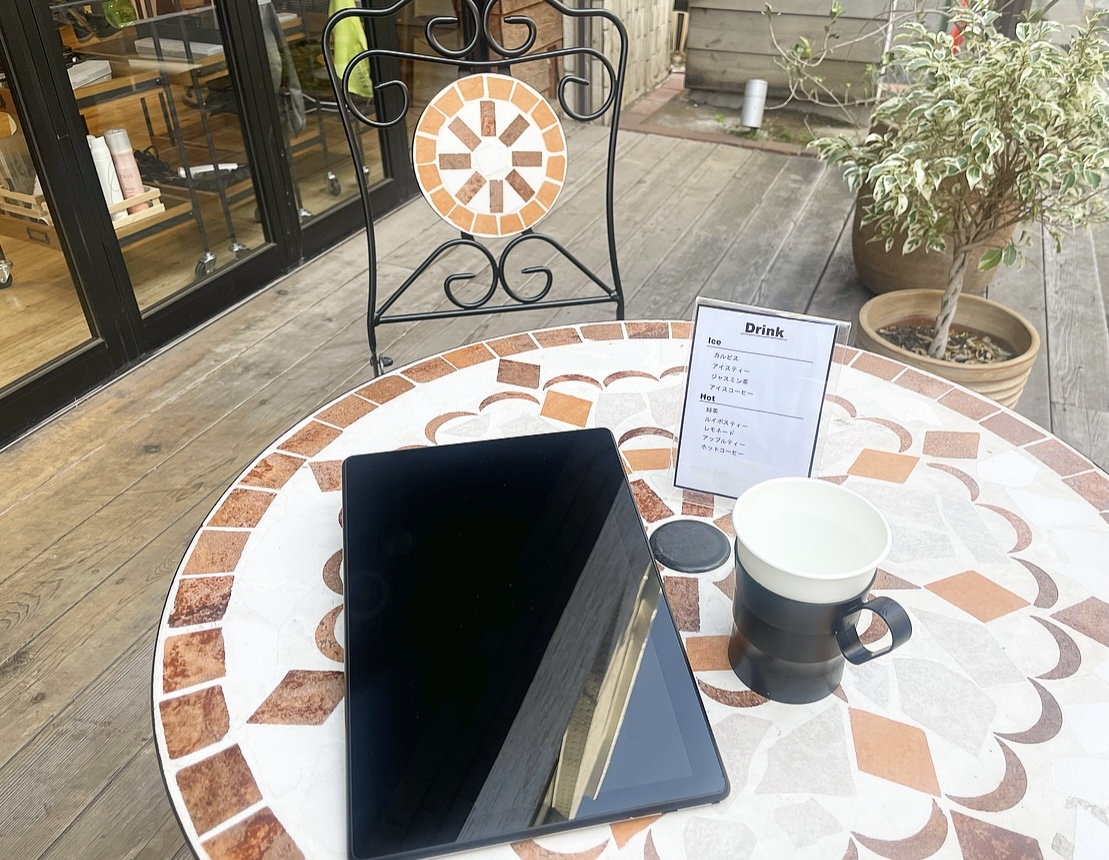 タブレット＋ドリンクで放置タイムも快適に