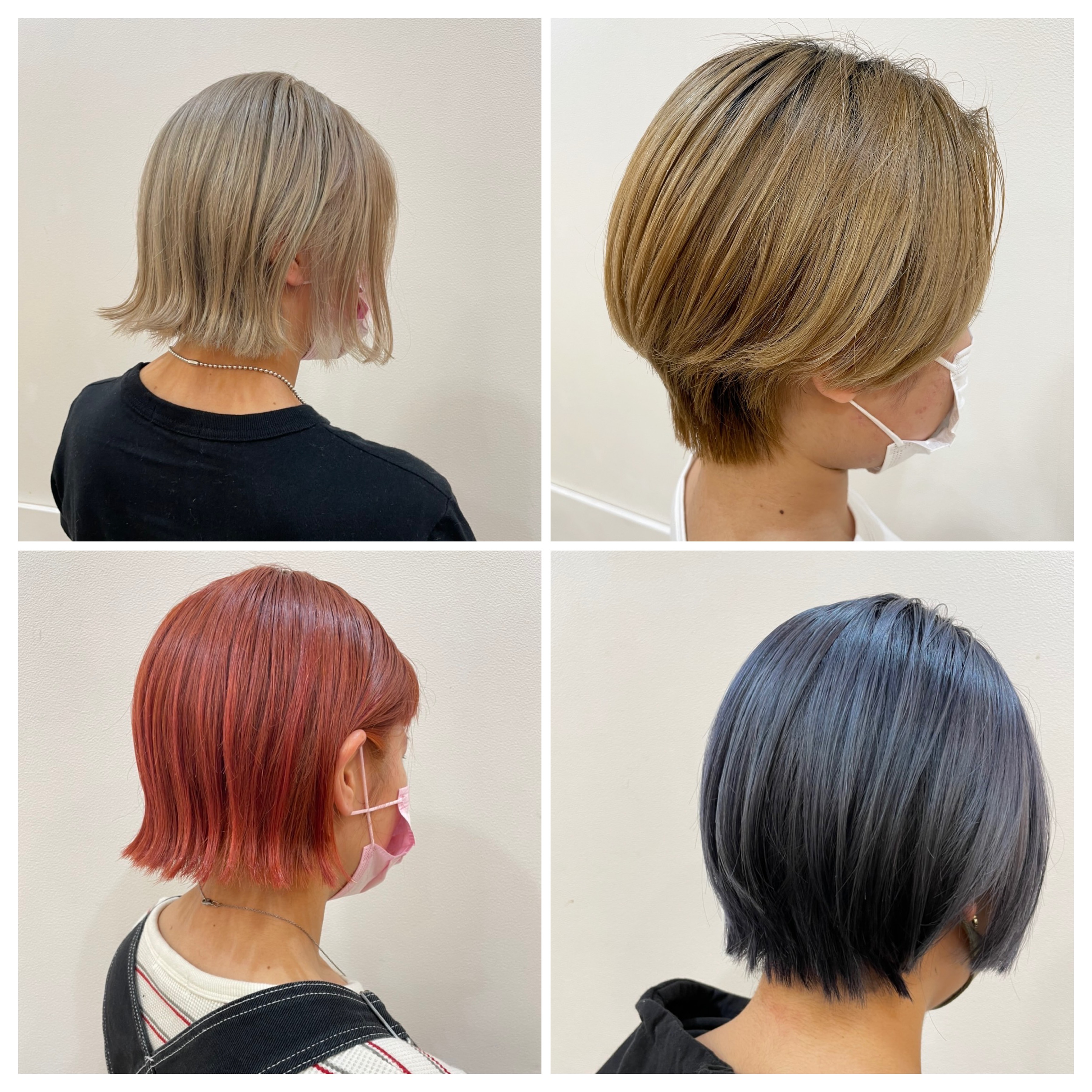 【ブリーチ使用】ダブルカラー+Aujua髪質改善トリートメント¥13200