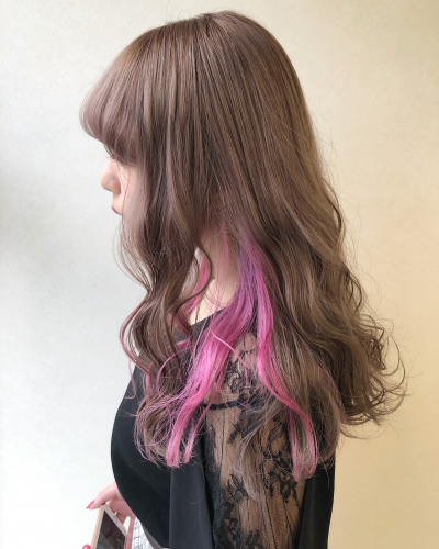 ＊ナチュラルベージュ×インナーカラー＊