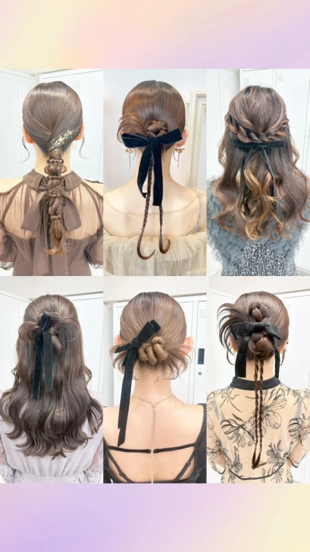 お呼ばれヘアセット/結婚式ヘアアレンジ