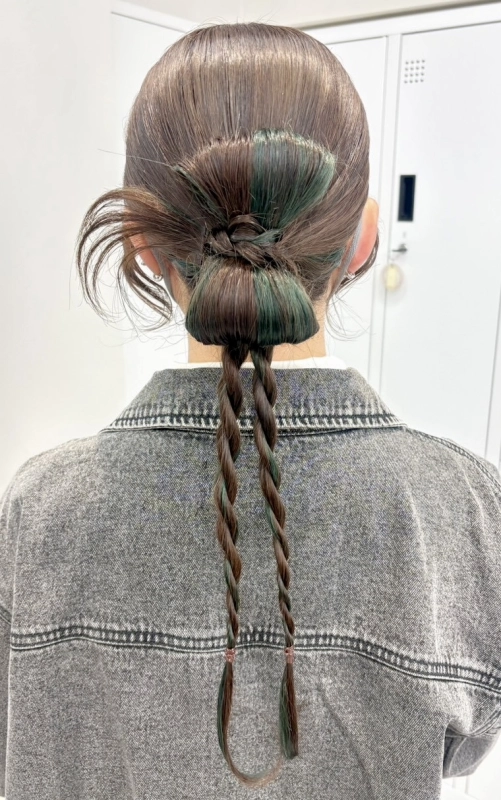結婚式ヘアセット/お呼ばれヘアセット/横浜ヘアセット/結婚式ヘアアレンジ/お呼ばれヘアアレンジ/カチモリ/立体リボン