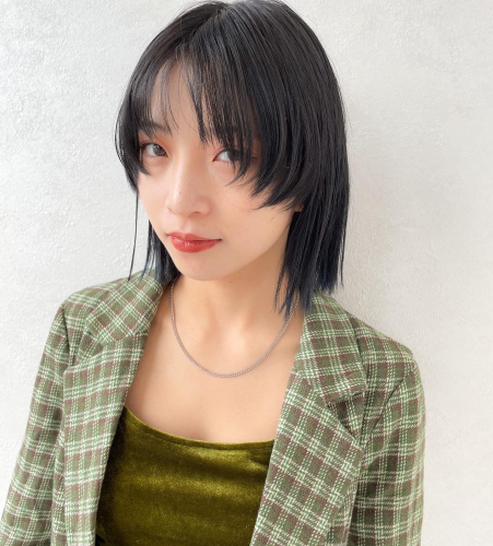 顔まわりボブ