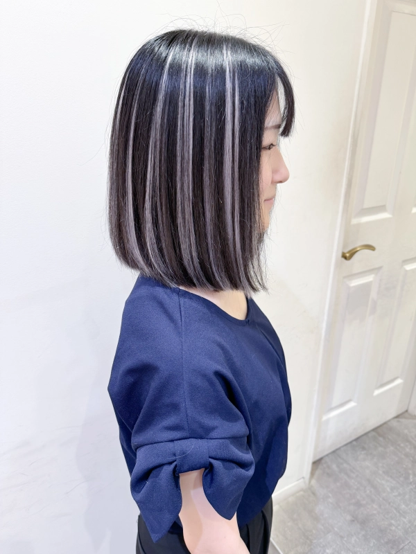 エクステでメッシュ