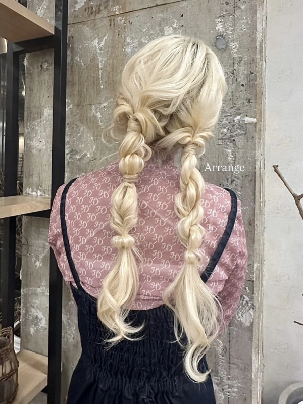 ヘアセット/ヘアアレンジ/編みおろし