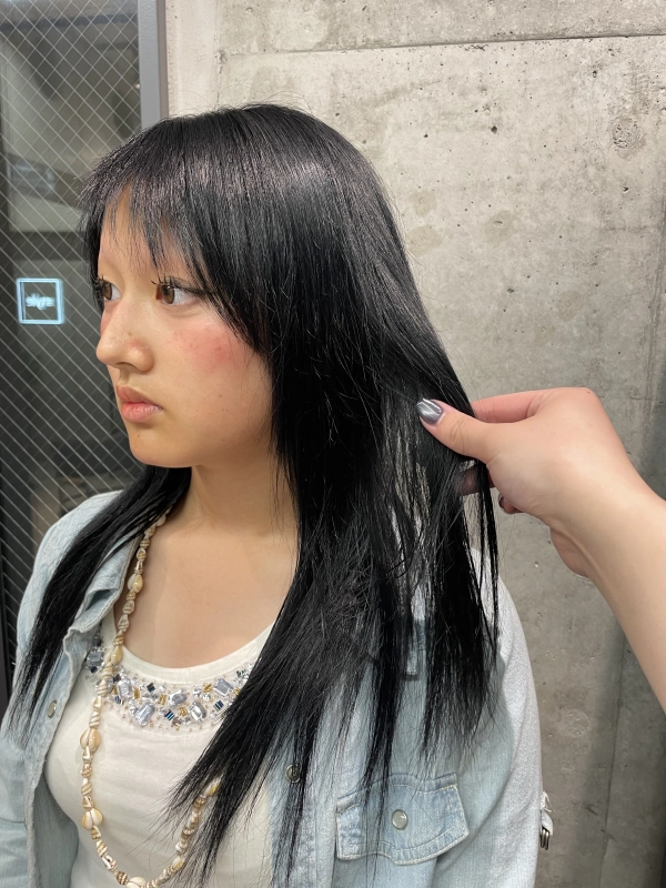 透明感ある地毛風カラー