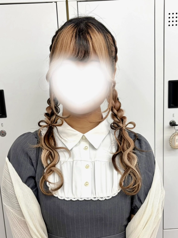 横浜推し活ヘアメイク｜編み込みリボンで可愛いライブ参戦ヘア