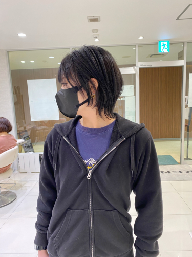 ウルフショート×ブルーブラック