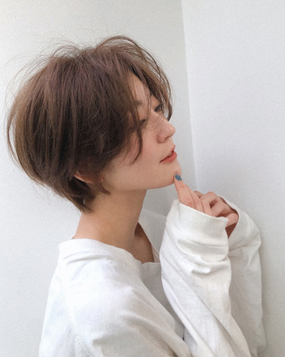 大人かわいい抜け感ハンサムショート