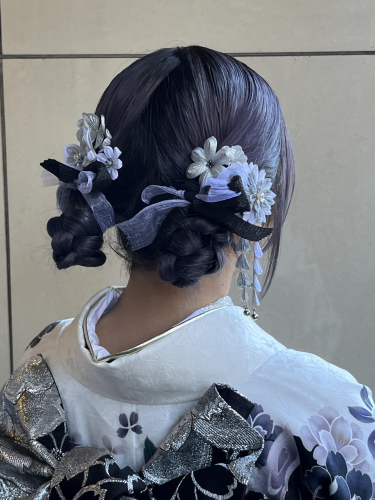 編み込みツインテール