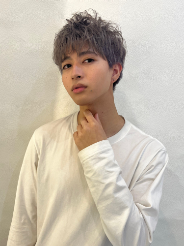メンズシルバーグレージュ
