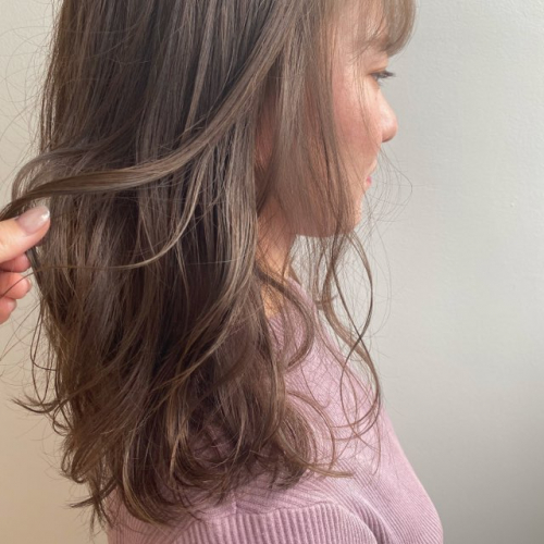 ナチュラルハイライト×ニュアンスベージュ