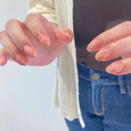 ピンクニュアンスネイル