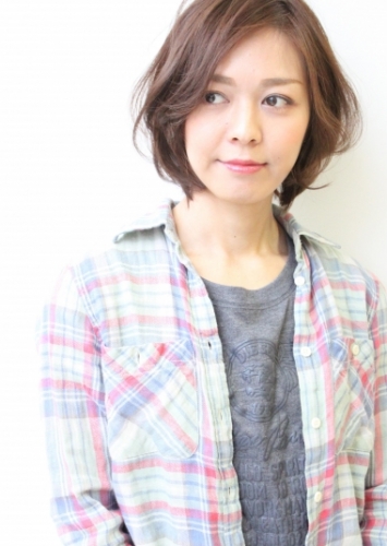 大人女子のカジュアルボブ