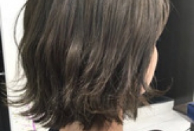 外ハネ☆gray×silver BOB